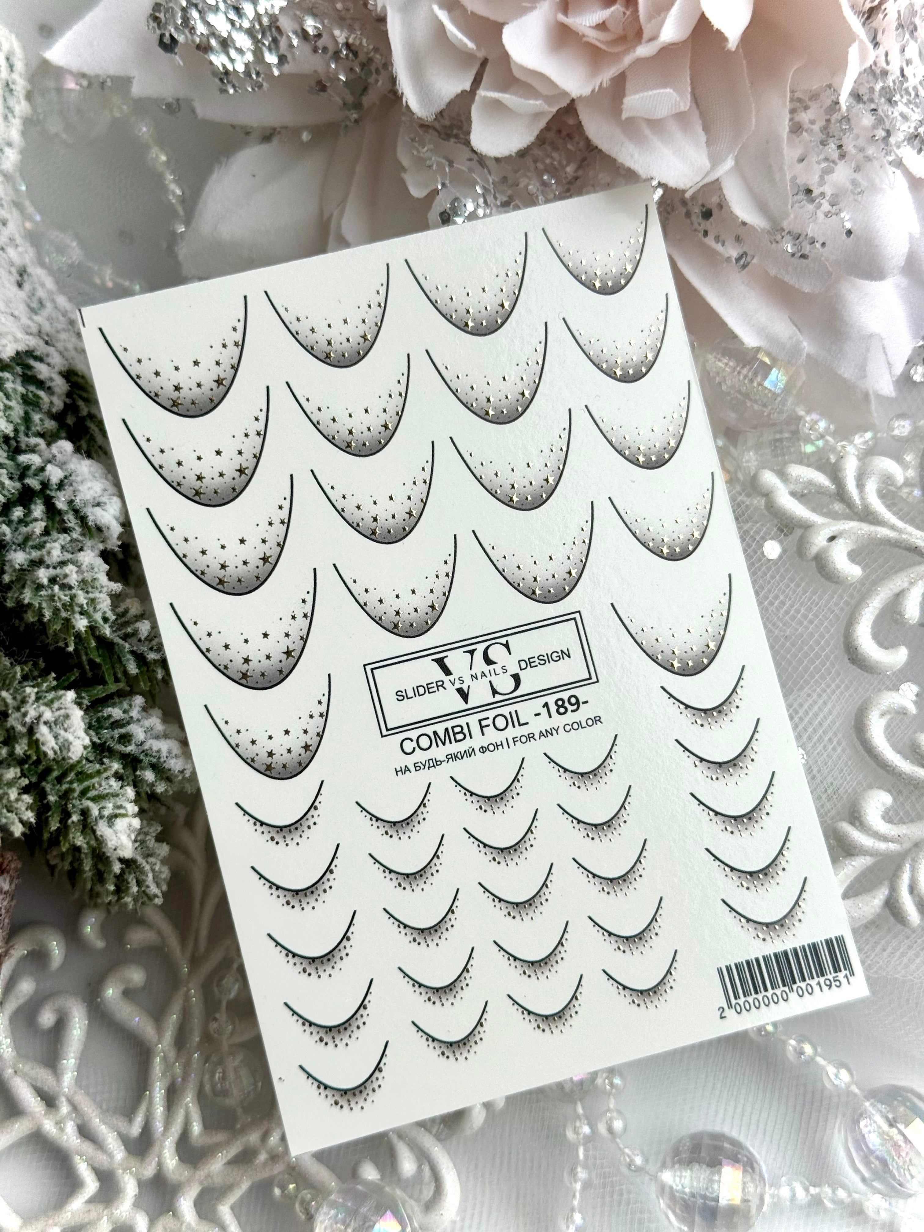 VS NAILS Sliders Combi Foil Nr.189