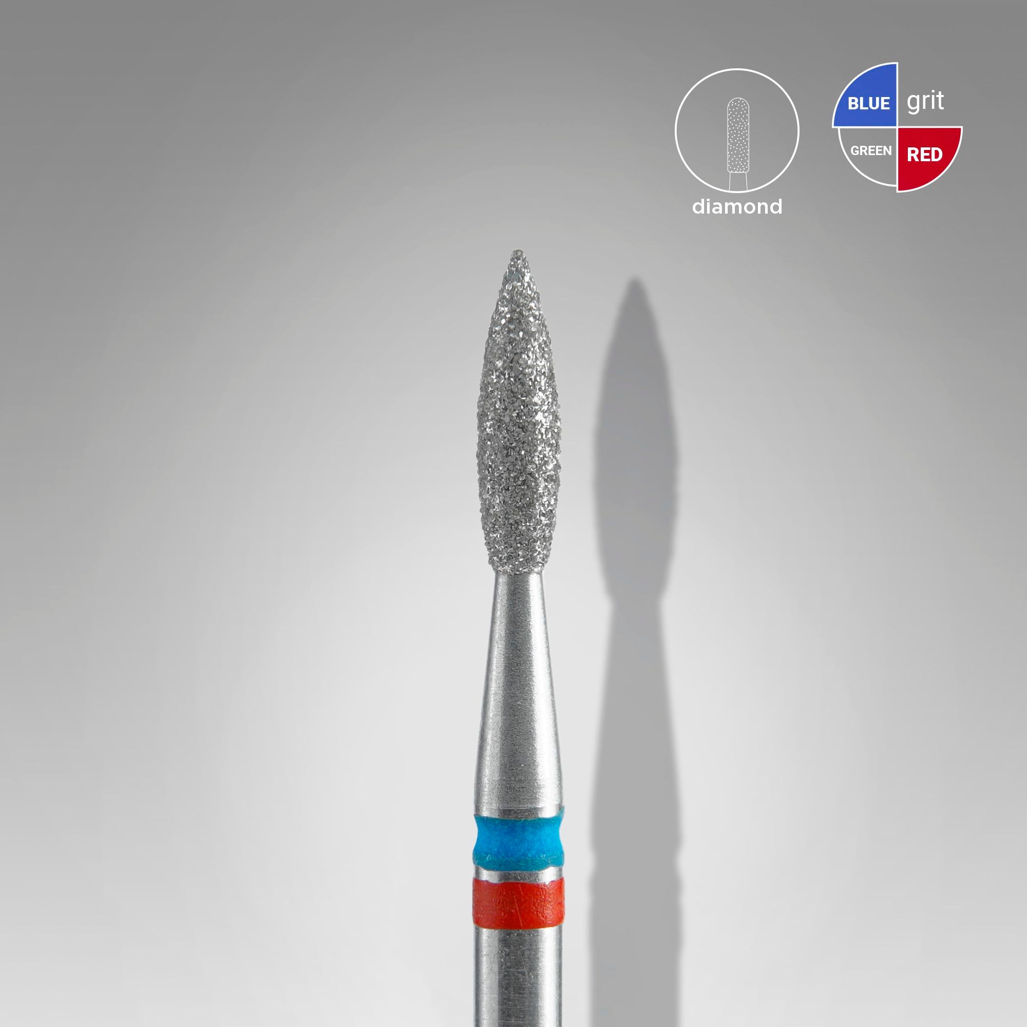 STALEKS Nail cutter sharp flame red DUO, diameter 2.1 mm/ working part 8 [FA11RB021/8]