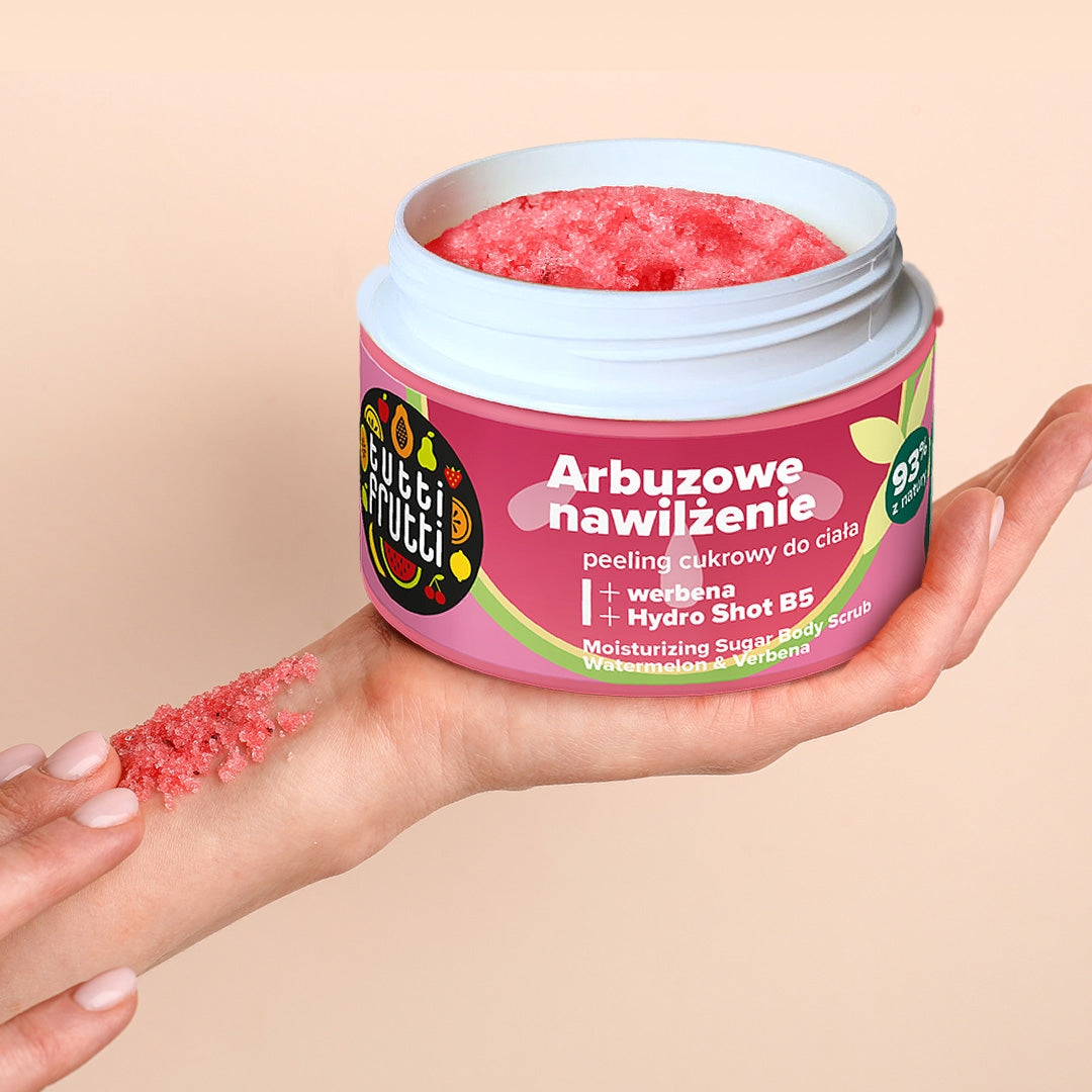 Farmona TUTTI FRUTTI Niisutav suhkrukeha koorija Arbuusi ja sidrunmelissiga 300g