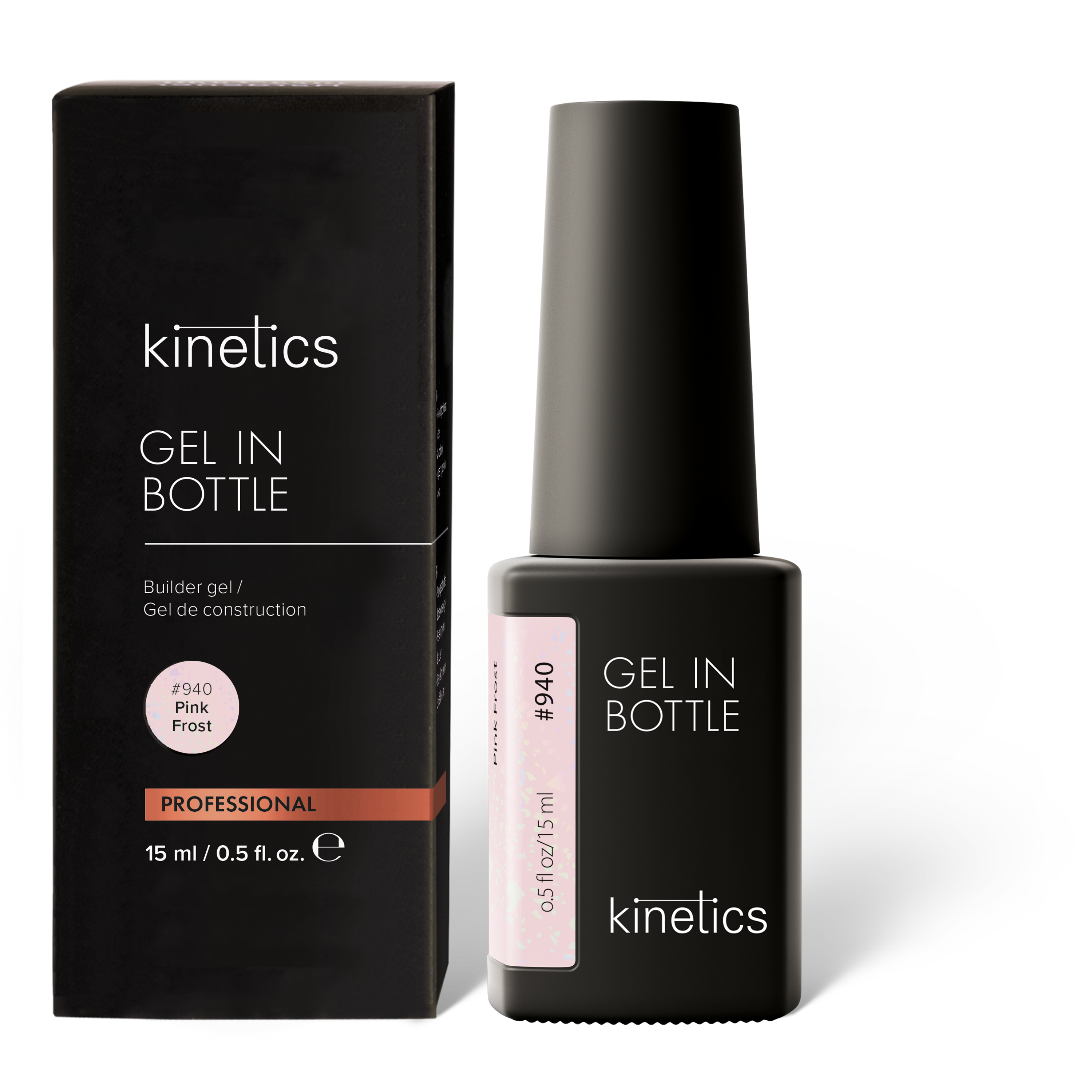 Kinetics Gel in Bottle Pink Frost #940