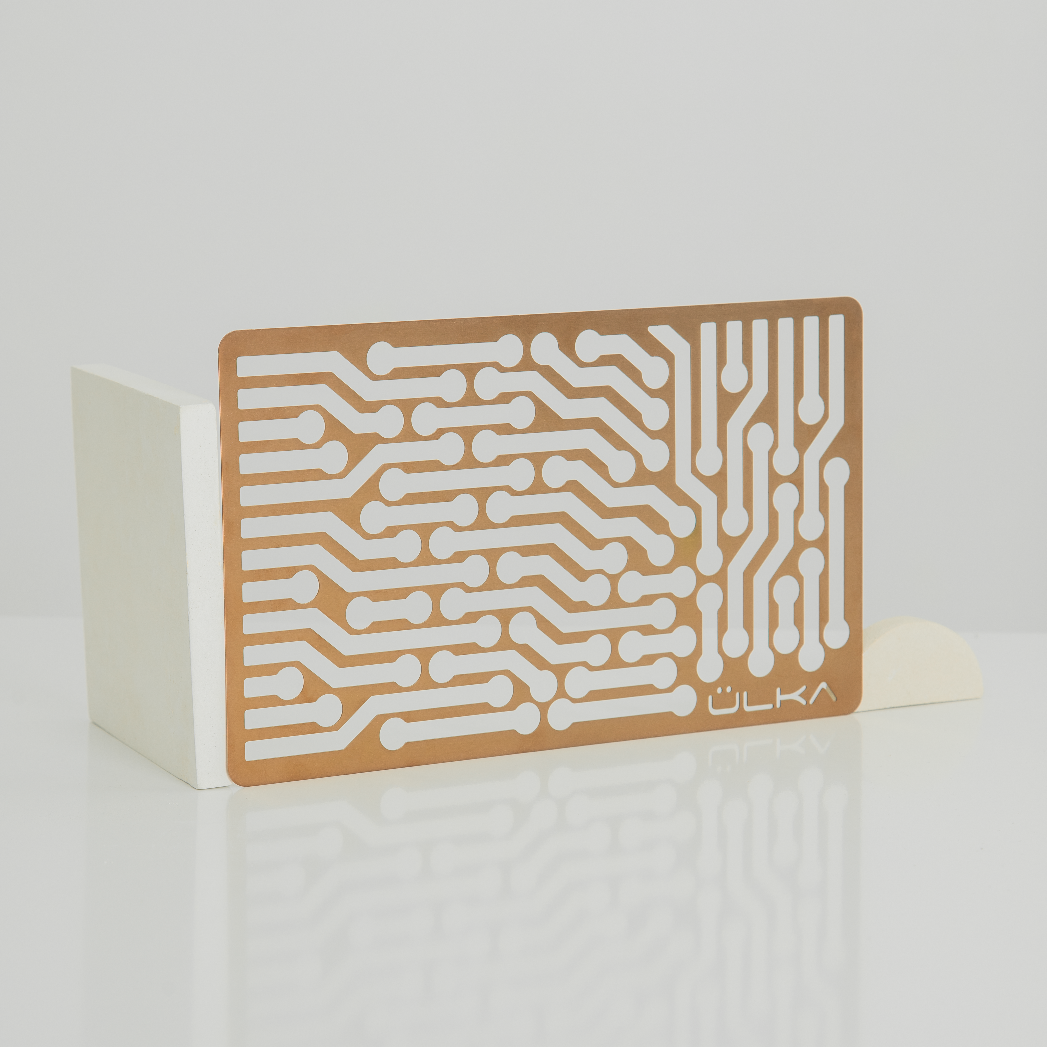 ULKA dulkių rinktuvas manikiūrui PREMIUM grotelės rožinis auksas