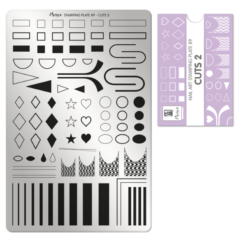 Moyra Cuts 2 No.89 nail design stamping plate