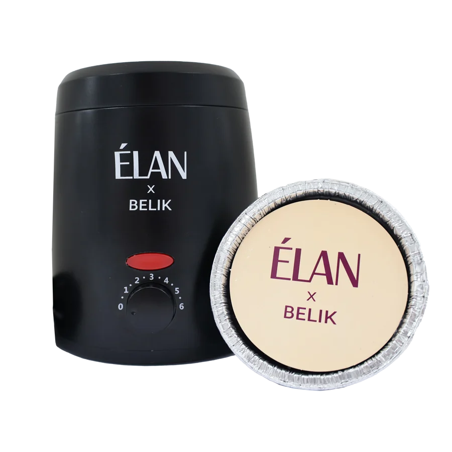 ELAN Wax Warmer with Thermostat (Black), Professional Line, 200 ml
