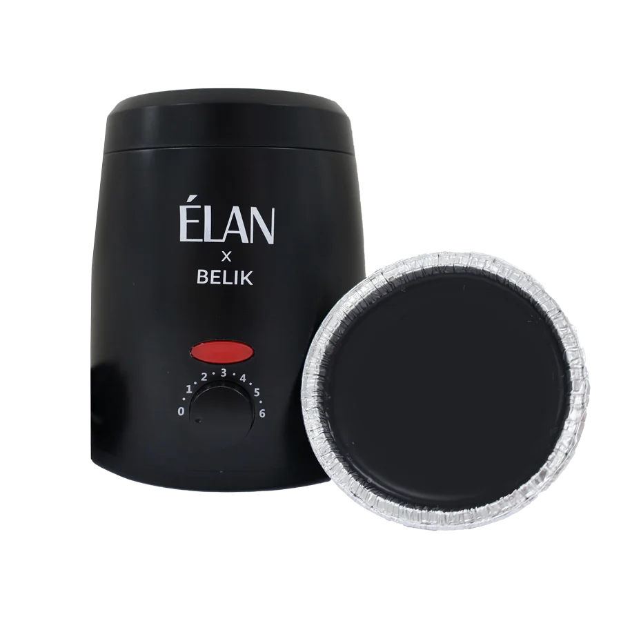 ELAN Wax Warmer with Thermostat (Black), Professional Line, 200 ml