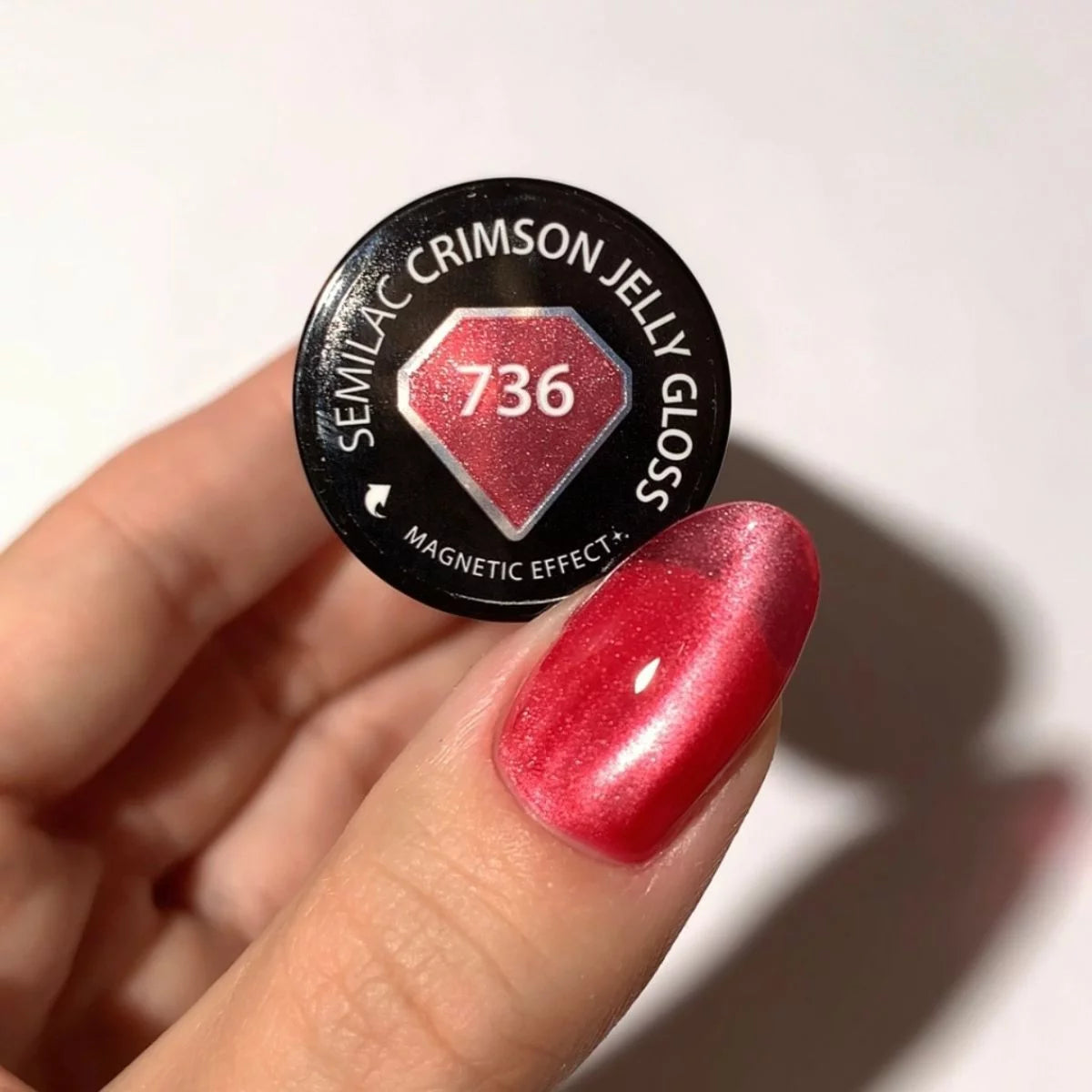 736 Semilac UV-Gellack „Crimson Jelly Gloss“, 7 ml