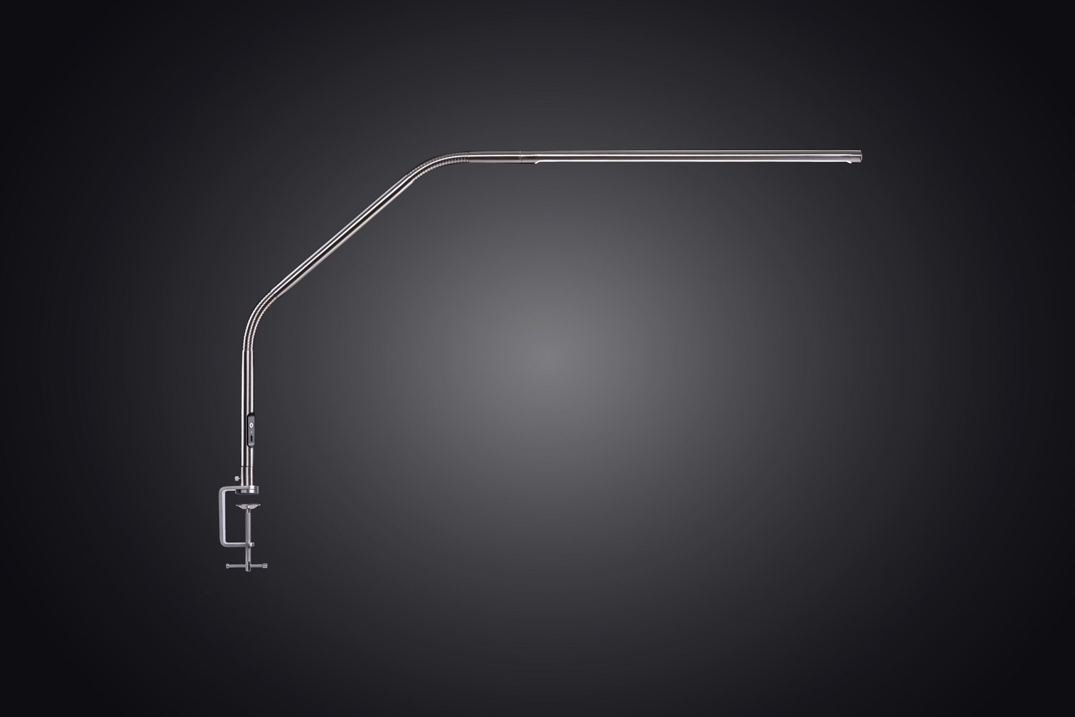 Настольная светодиодная лампа дневного света с кронштейном [Slimline 4 Brushed Steel]