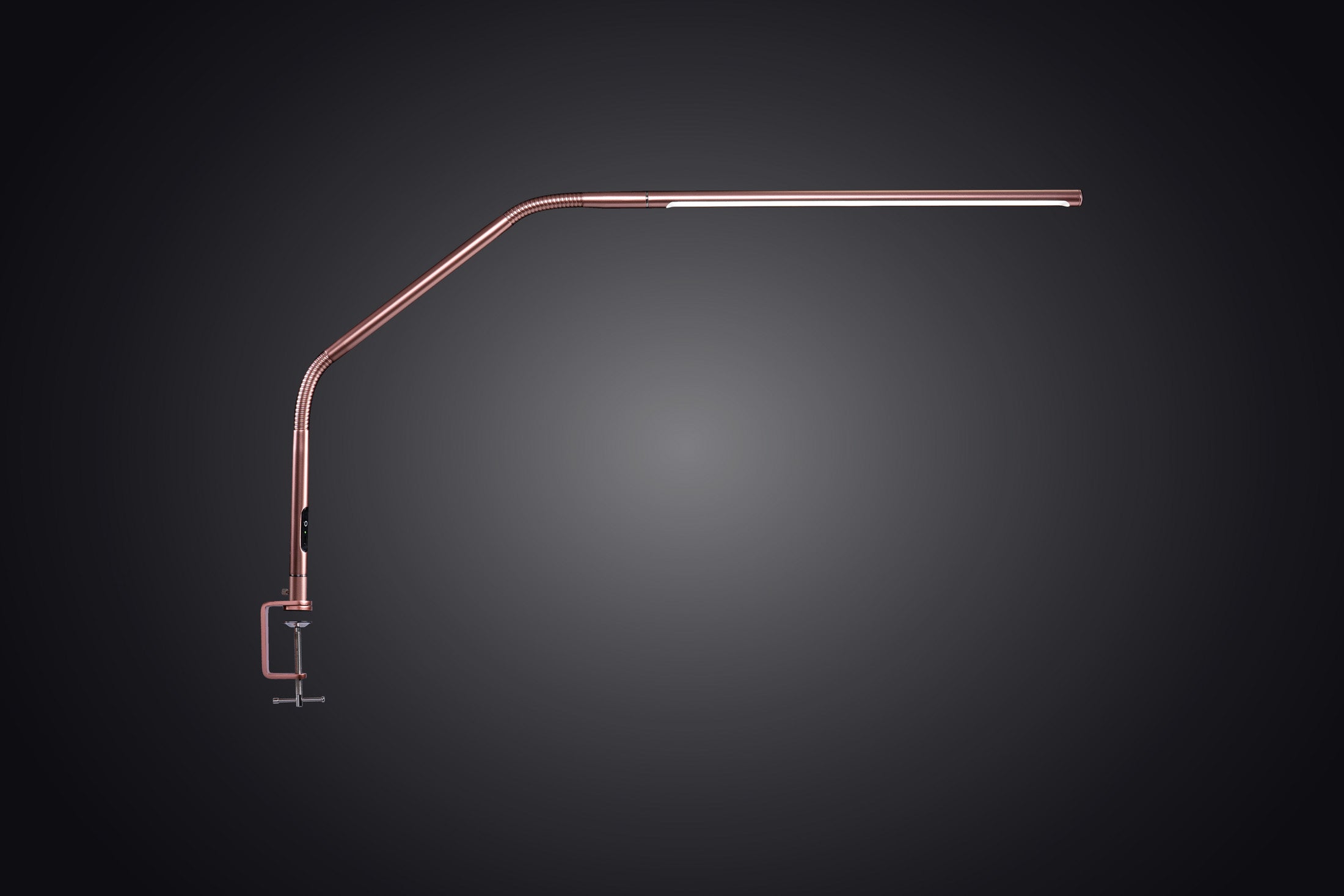 Настольная светодиодная лампа дневного света с кронштейном [Slimline 4 Rose Gold]
