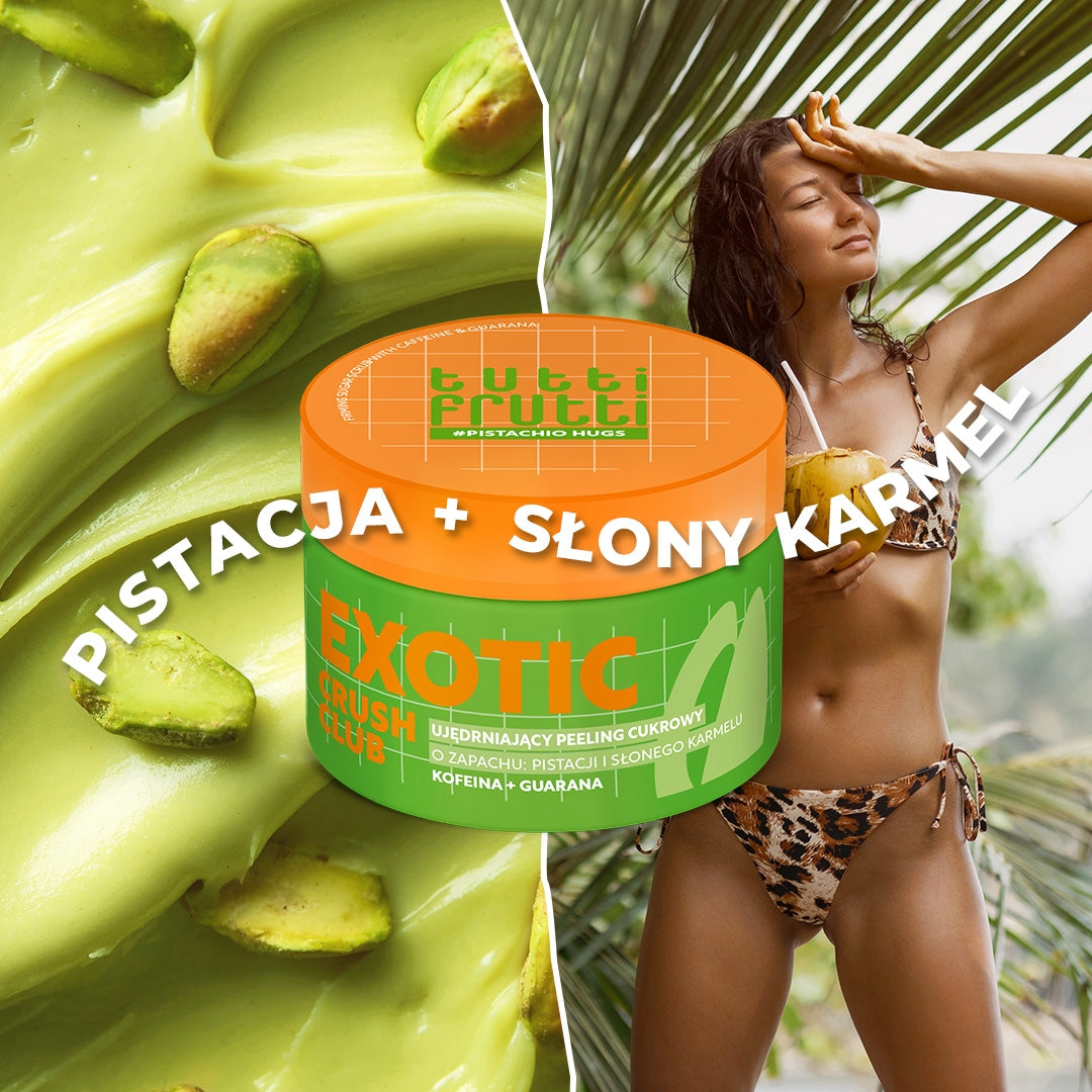Farmona TUTTI FRUTTI PistachioHugs tugevdav suhkrukehakoorija kofeiini ja guaraaniga 300 g