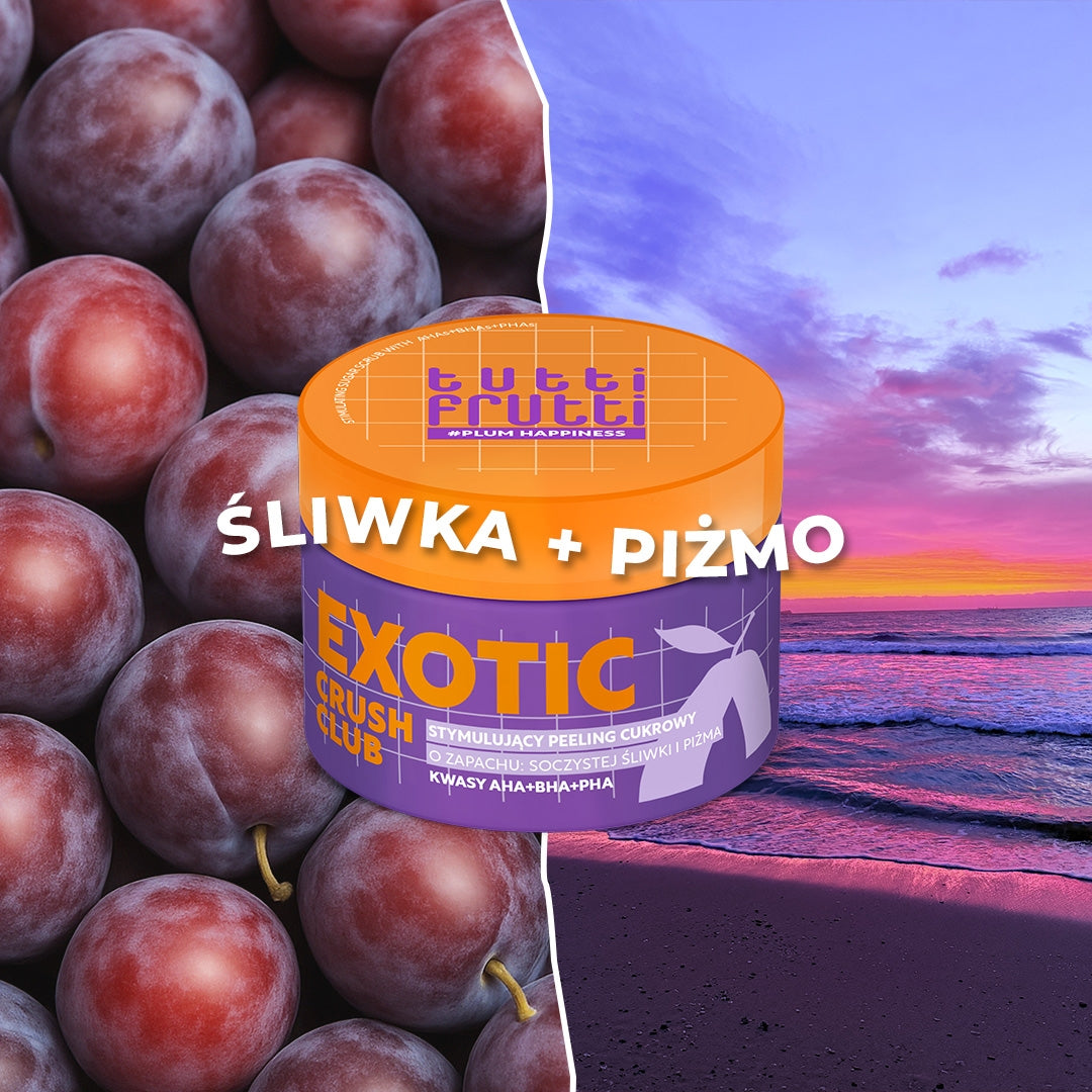 Farmona TUTTI FRUTTI PlumHappiness ergutav suhkrukehakoorija AHA+BHA+PHA hapetega 300 g
