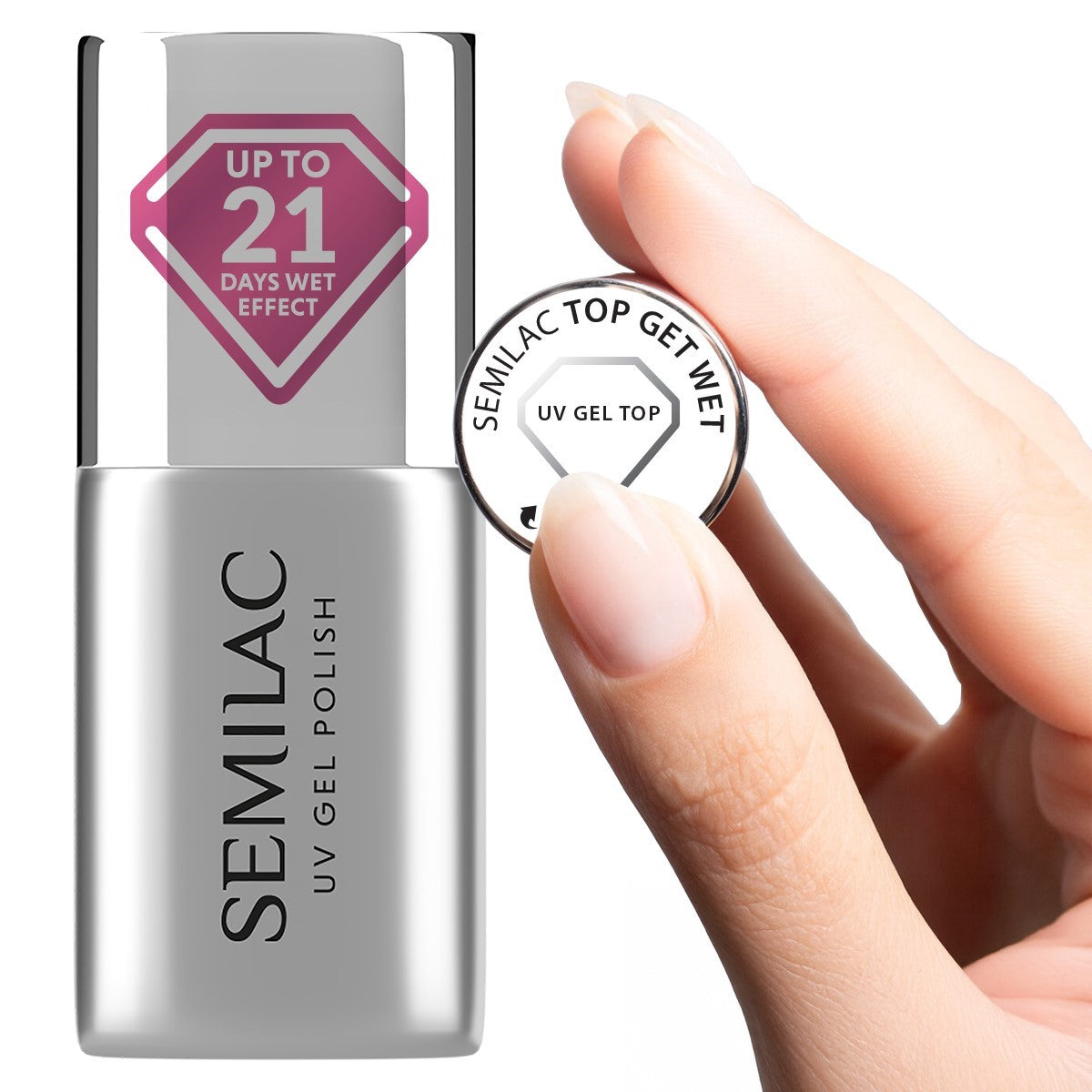 Semilac UV Gel Top Coat Get Wet 7 ml 