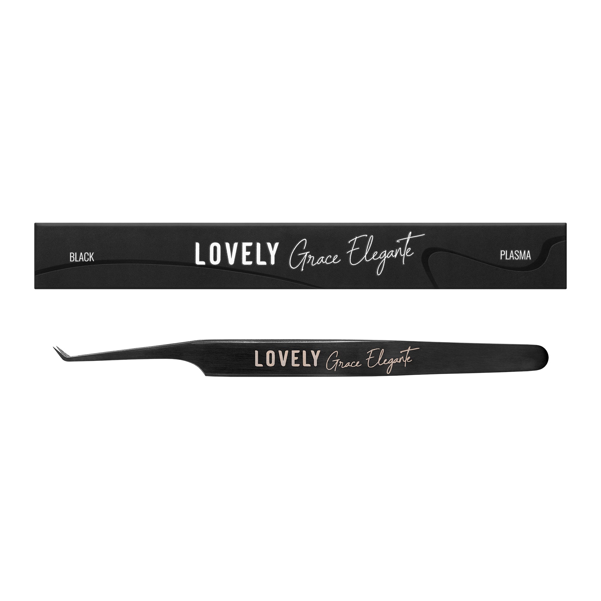 LOVELY Skropstu pieaudzēšanas pincete NanoFiber Grace Elegante, 45° 5mm